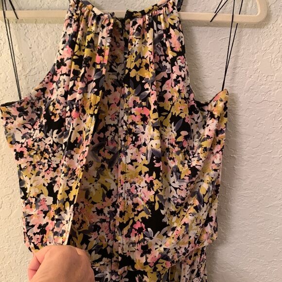 London Times Floral Blossom Print Jumpsuit Size 6 - Picture 4 of 8